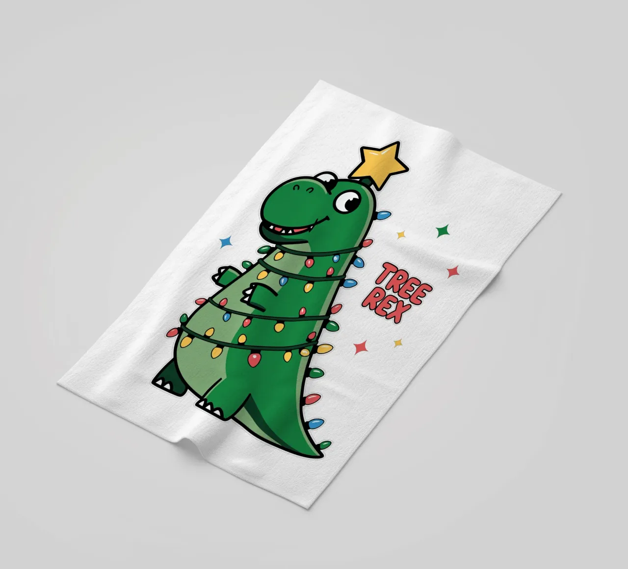 Tree Rex beach towel by edsonramosart