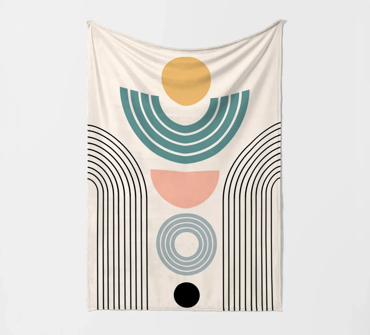 Balanced geometric shapes with circle coperta in pile da LisaArtes