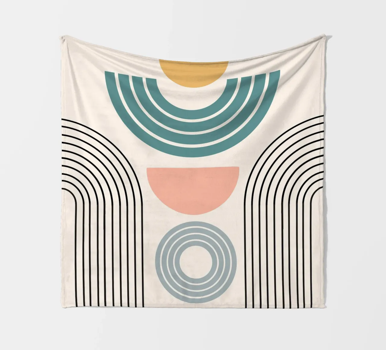 Balanced geometric shapes with circle coperta in pile da LisaArtes