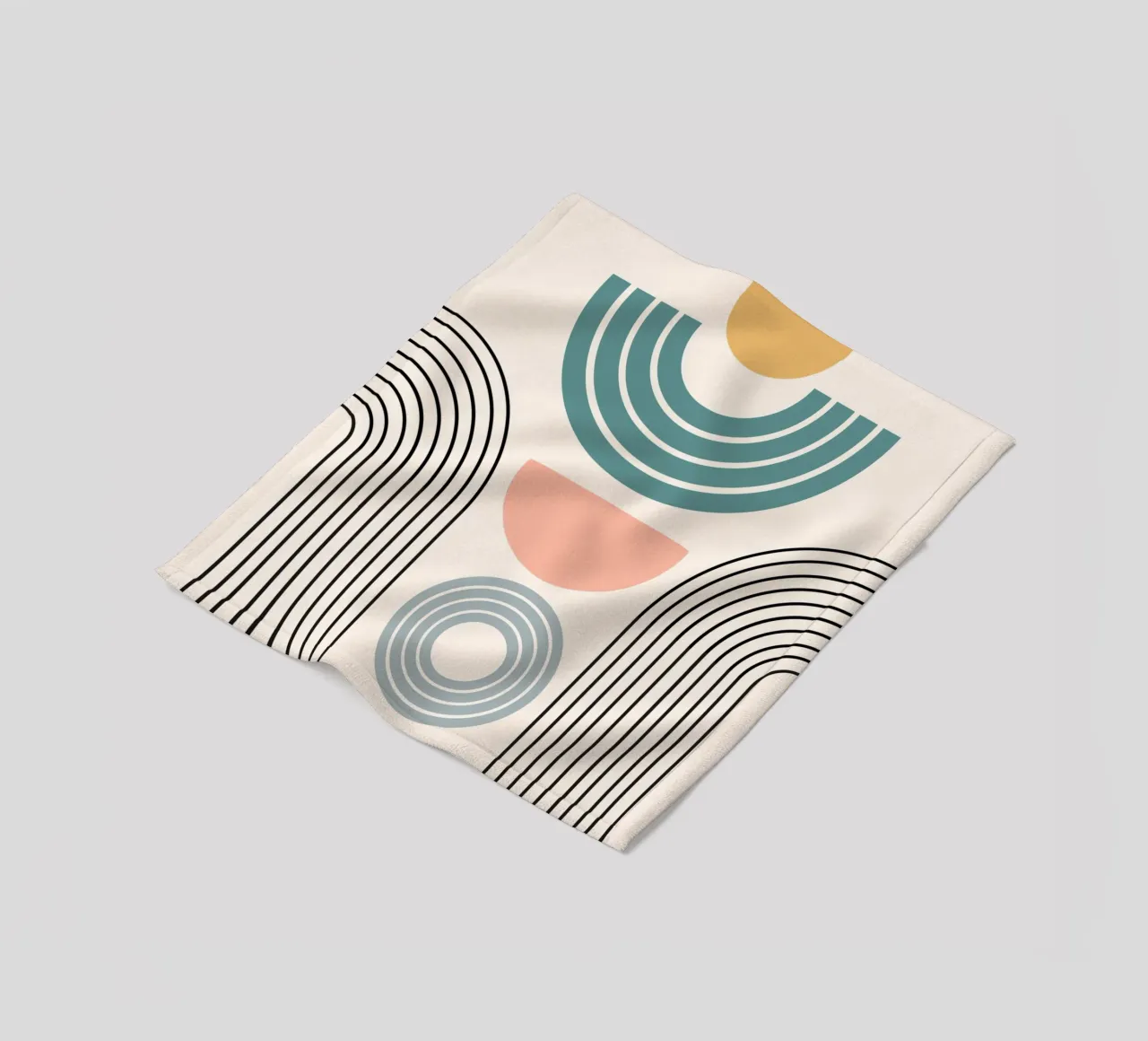 Balanced geometric shapes with circle coperta in pile da LisaArtes