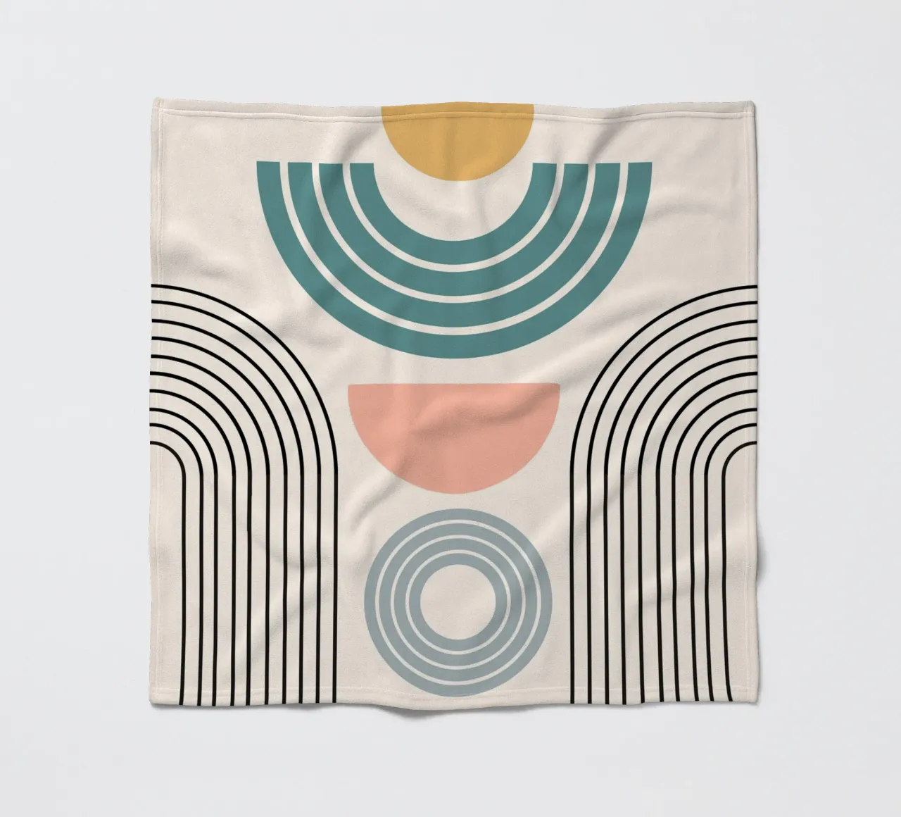 Balanced geometric shapes with circle coperta in pile da LisaArtes