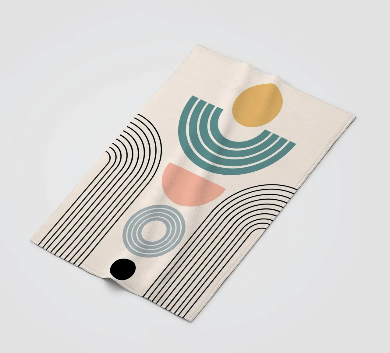 Balanced geometric shapes with circle coperta in pile da LisaArtes