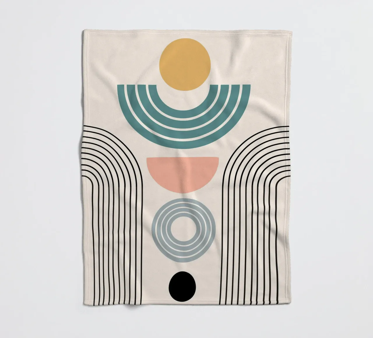 Balanced geometric shapes with circle coperta in pile da LisaArtes