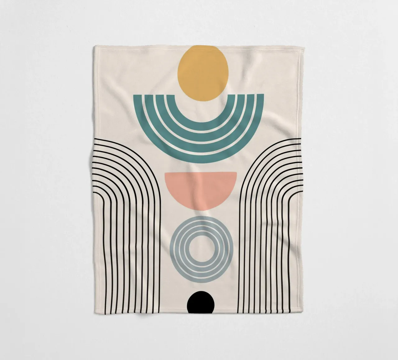 Balanced geometric shapes with circle coperta in pile da LisaArtes