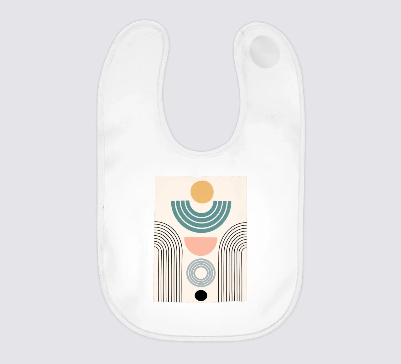 Balanced geometric shapes with circle bavaglino da LisaArtes