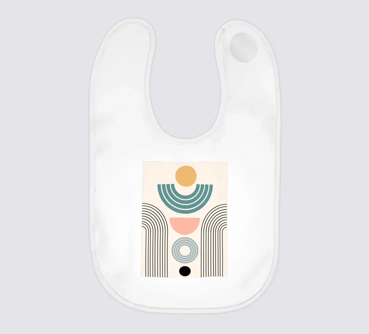 Balanced geometric shapes with circle bavaglino da LisaArtes