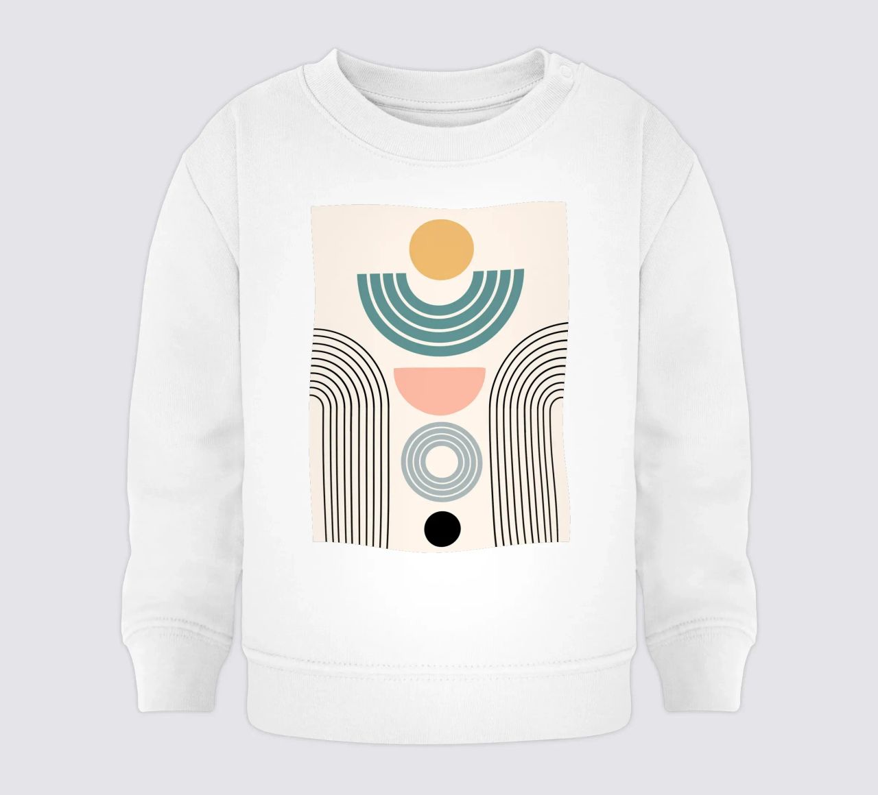 Balanced geometric shapes with circle felpa neonato da LisaArtes