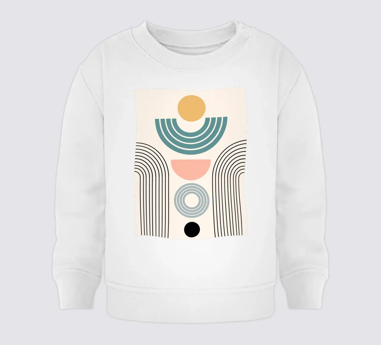 Balanced geometric shapes with circle felpa neonato da LisaArtes