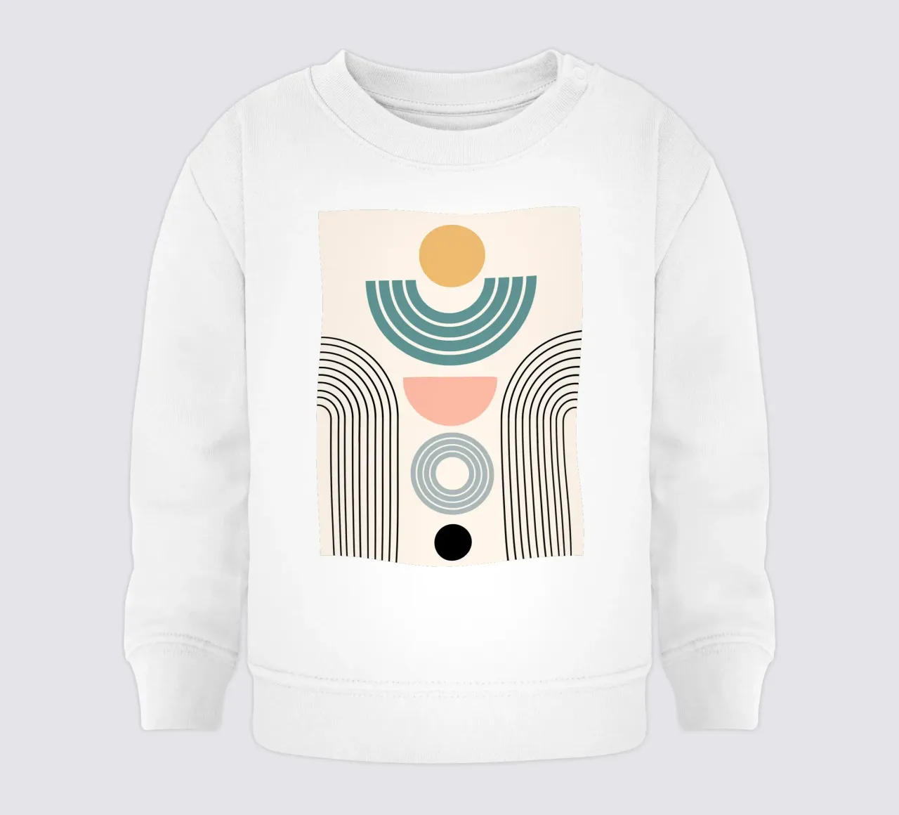 Balanced geometric shapes with circle Baby Sweatshirt von LisaArtes