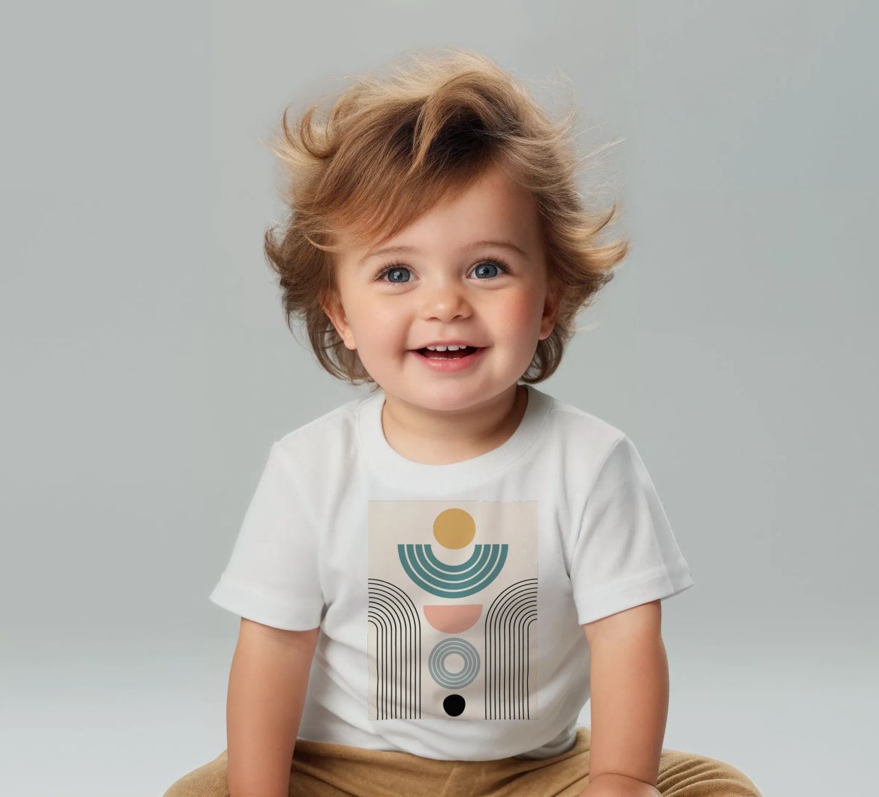 Balanced geometric shapes with circle maglietta neonato da LisaArtes