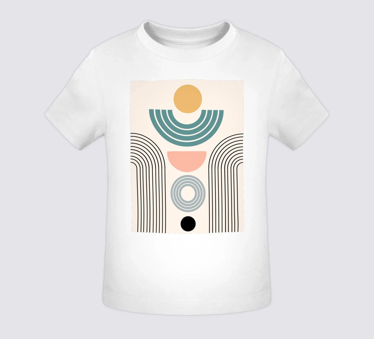 Balanced geometric shapes with circle maglietta neonato da LisaArtes