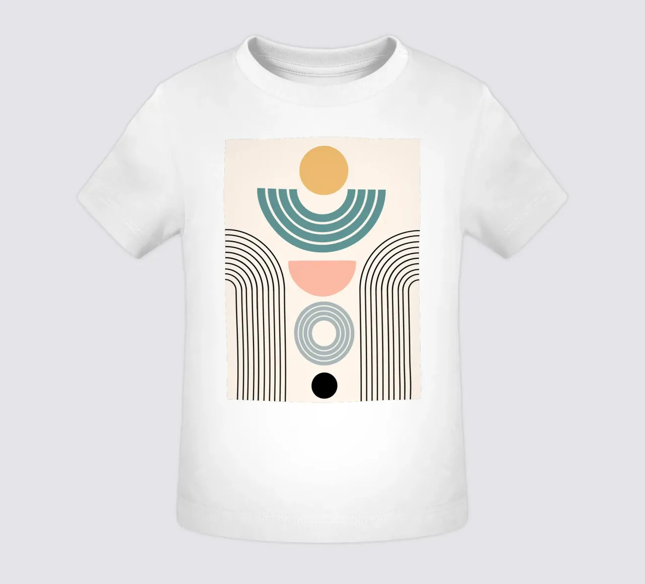 Balanced geometric shapes with circle camiseta de bebé de LisaArtes