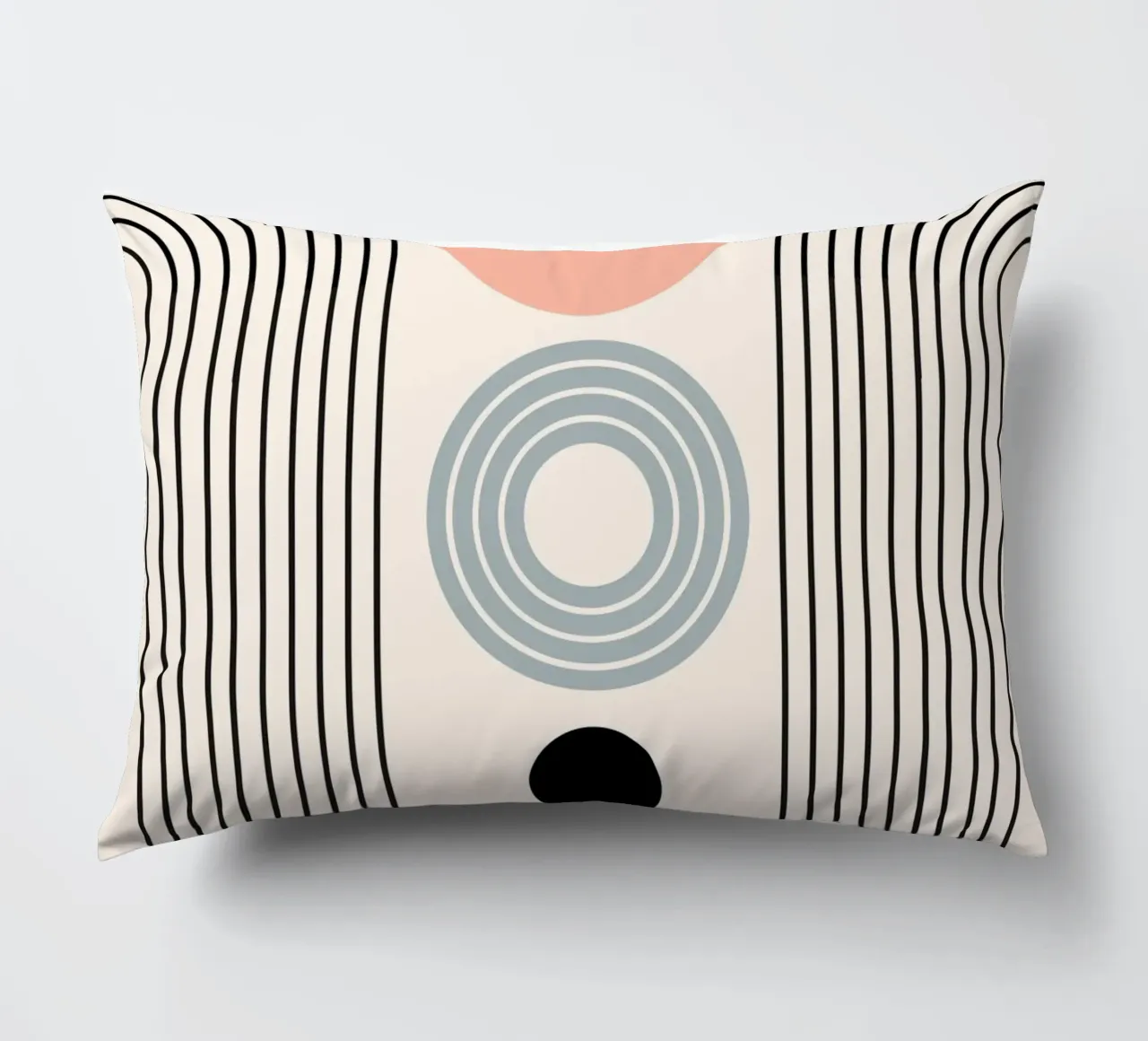 Balanced geometric shapes with circle cuscino da LisaArtes