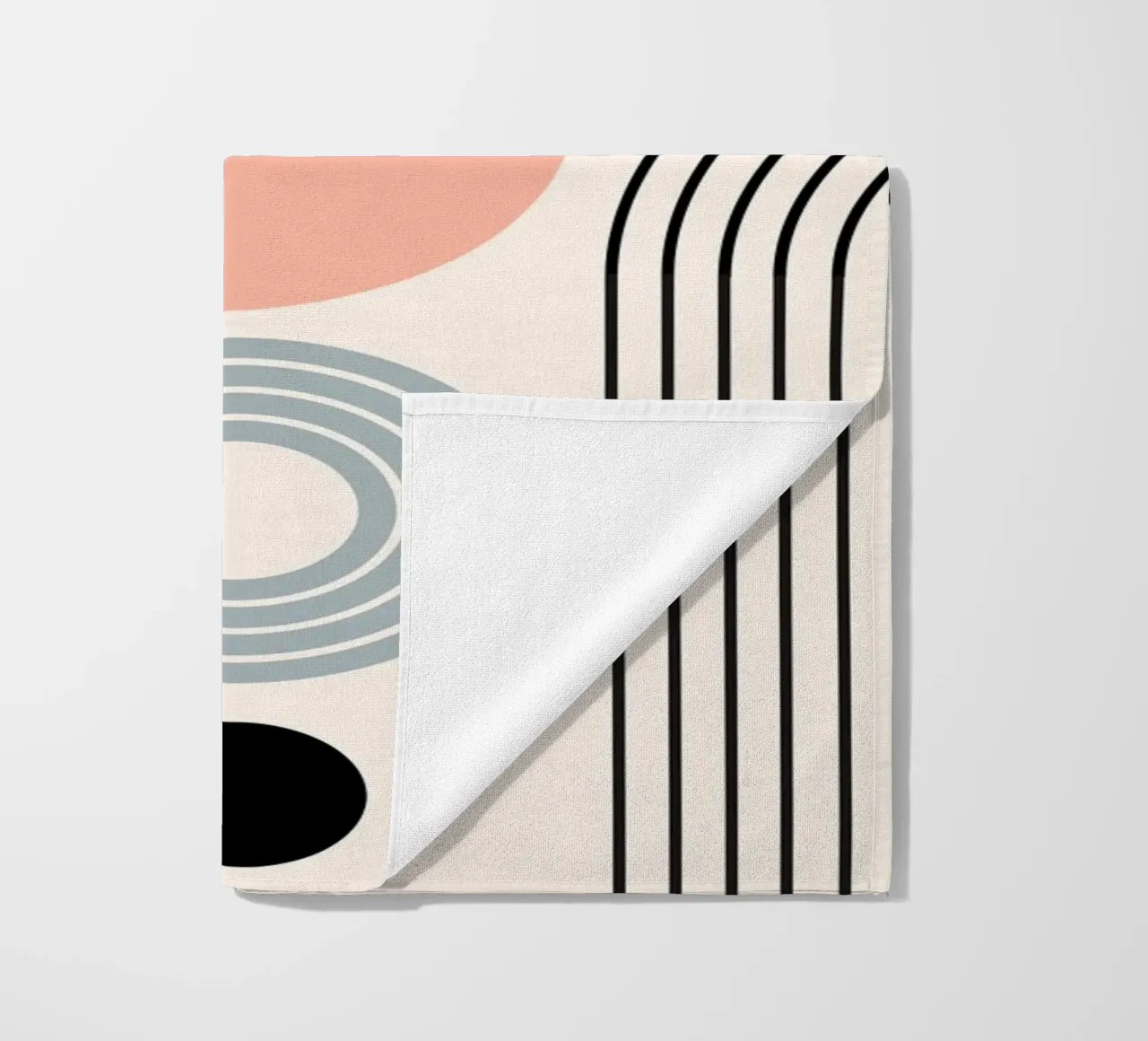 Balanced geometric shapes with circle telo mare da LisaArtes