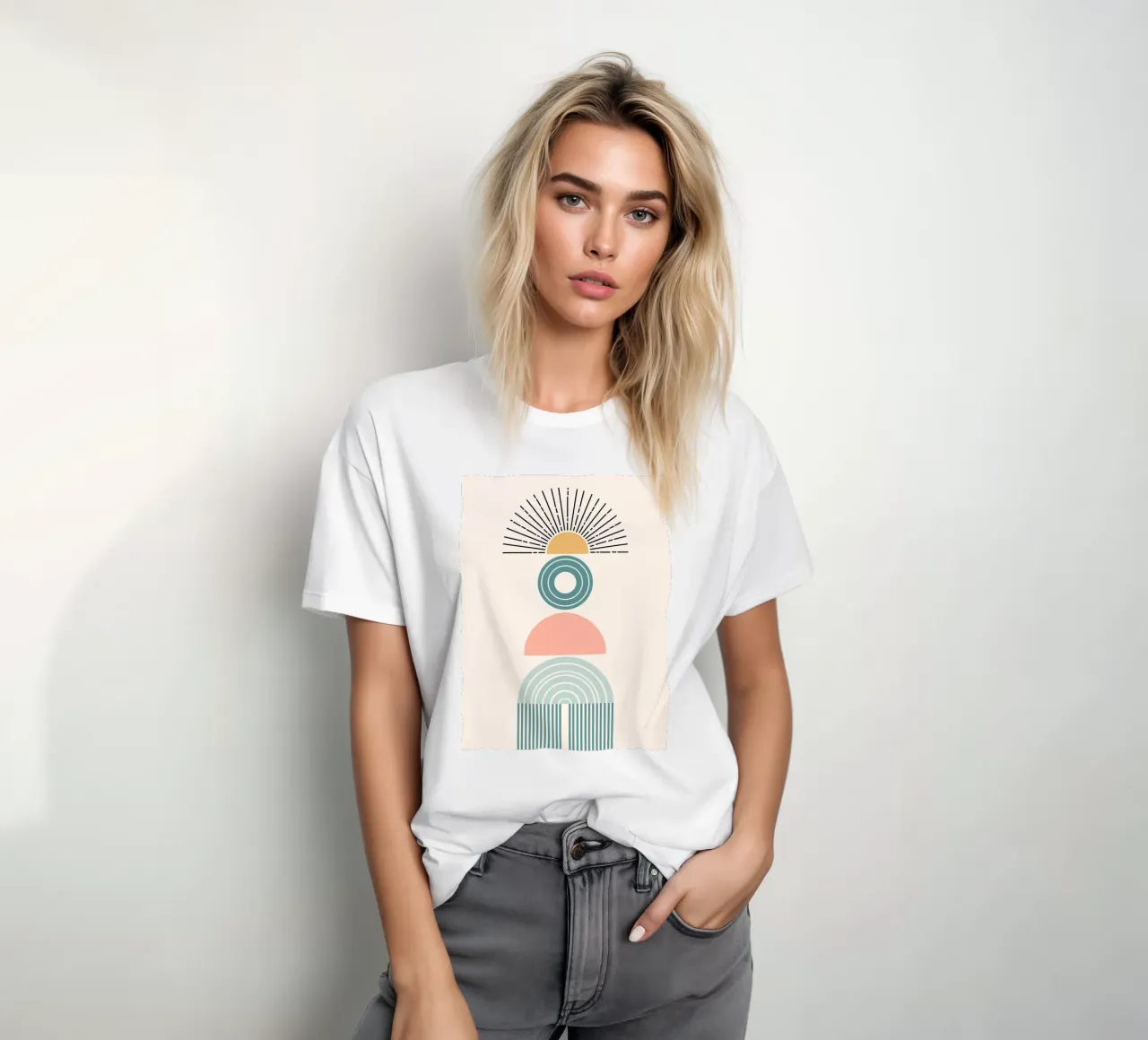 Stack of geometric shapes t-shirt da LisaArtes