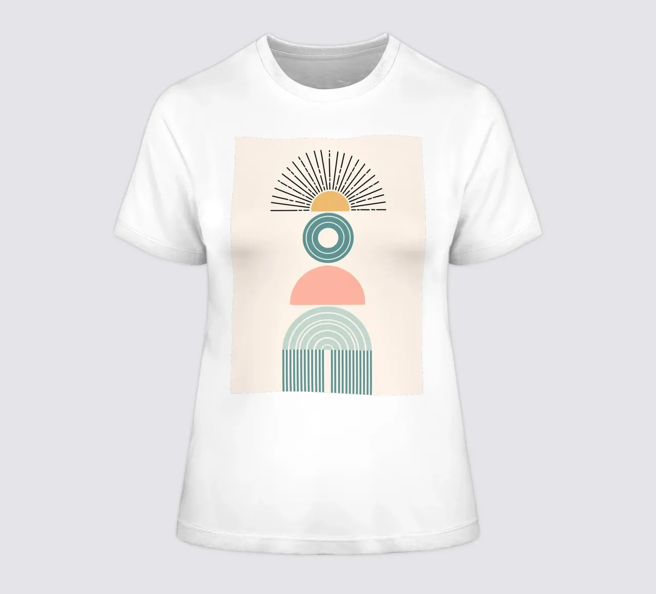 Stack of geometric shapes t-shirt da donna da LisaArtes