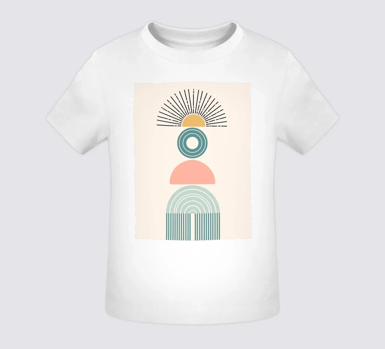 Stack of geometric shapes maglietta neonato da LisaArtes