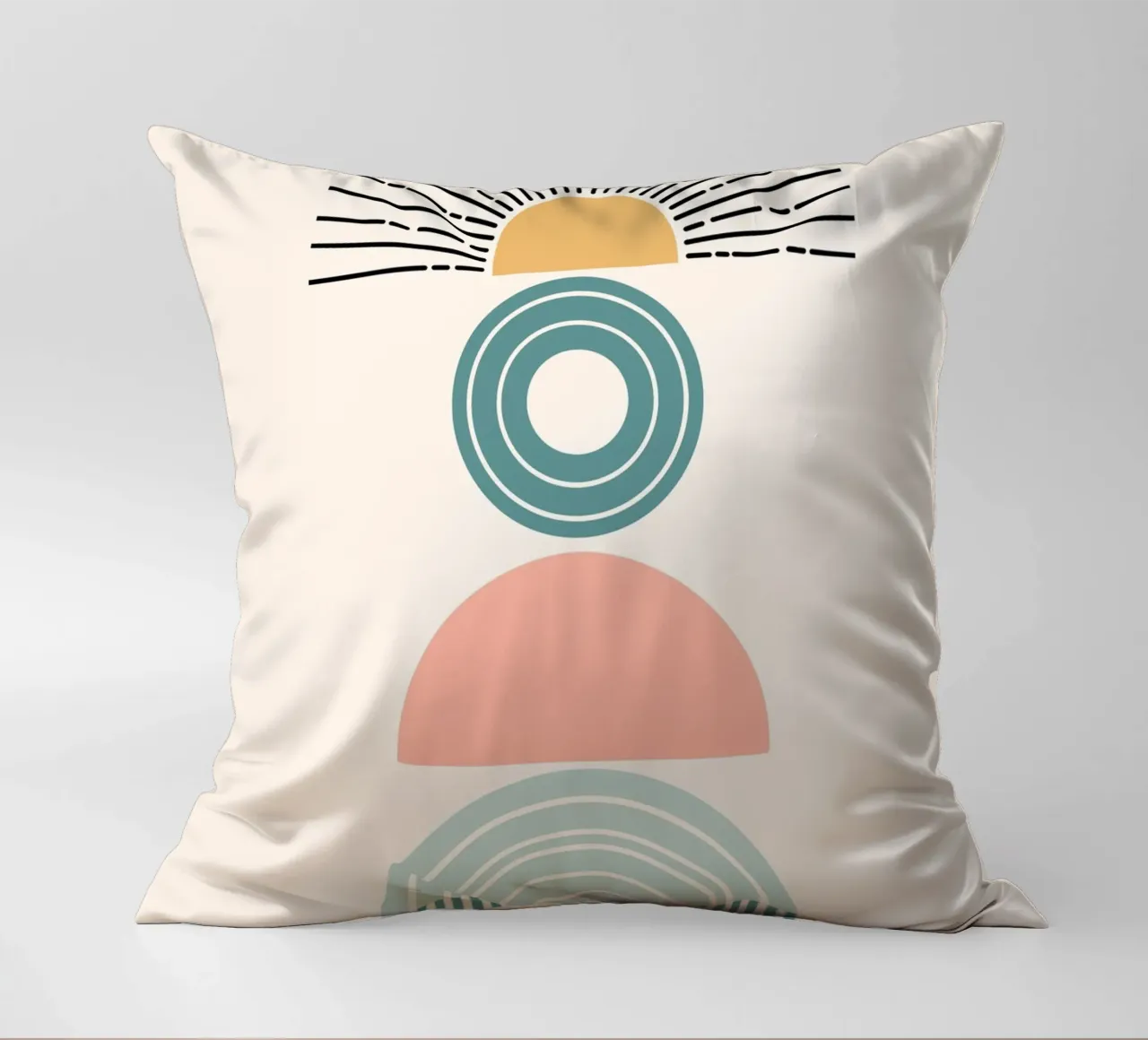 Stack of geometric shapes cuscino da LisaArtes