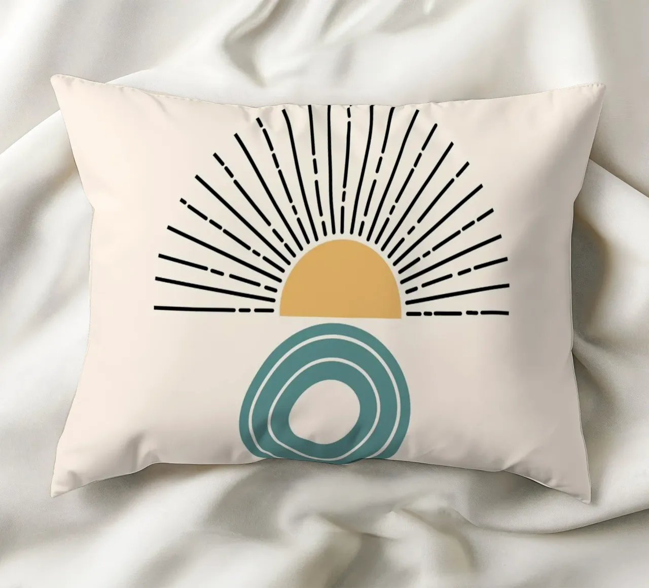 Stack of geometric shapes cuscino da LisaArtes