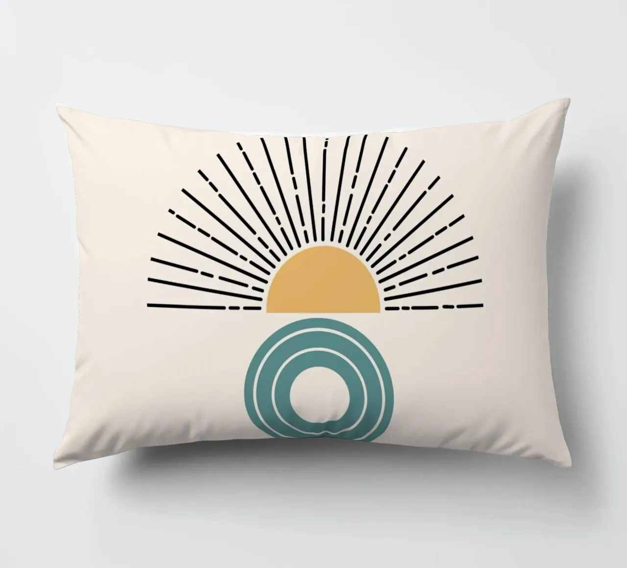 Stack of geometric shapes cuscino da LisaArtes