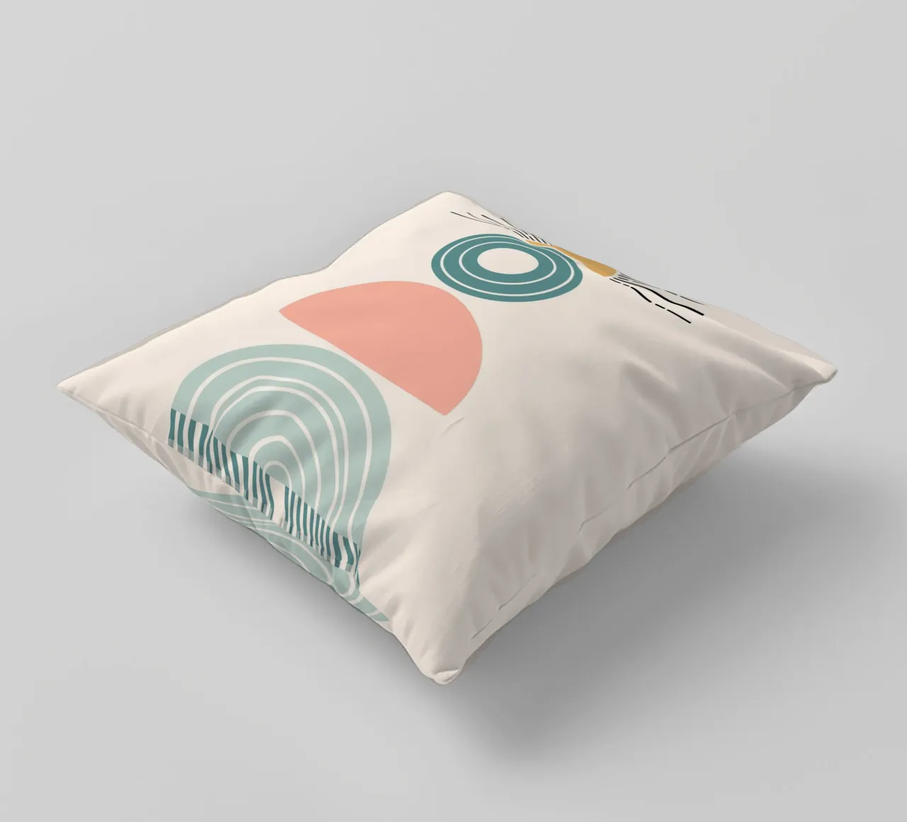 Stack of geometric shapes cuscino da LisaArtes