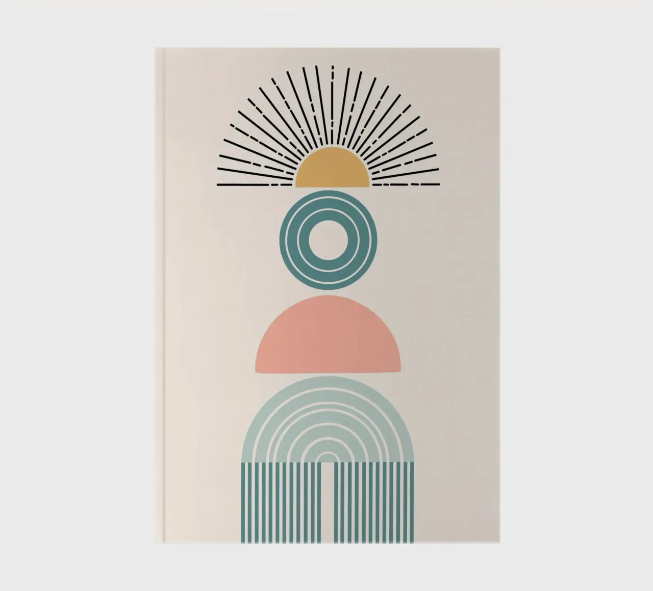 Stack of geometric shapes diario da LisaArtes