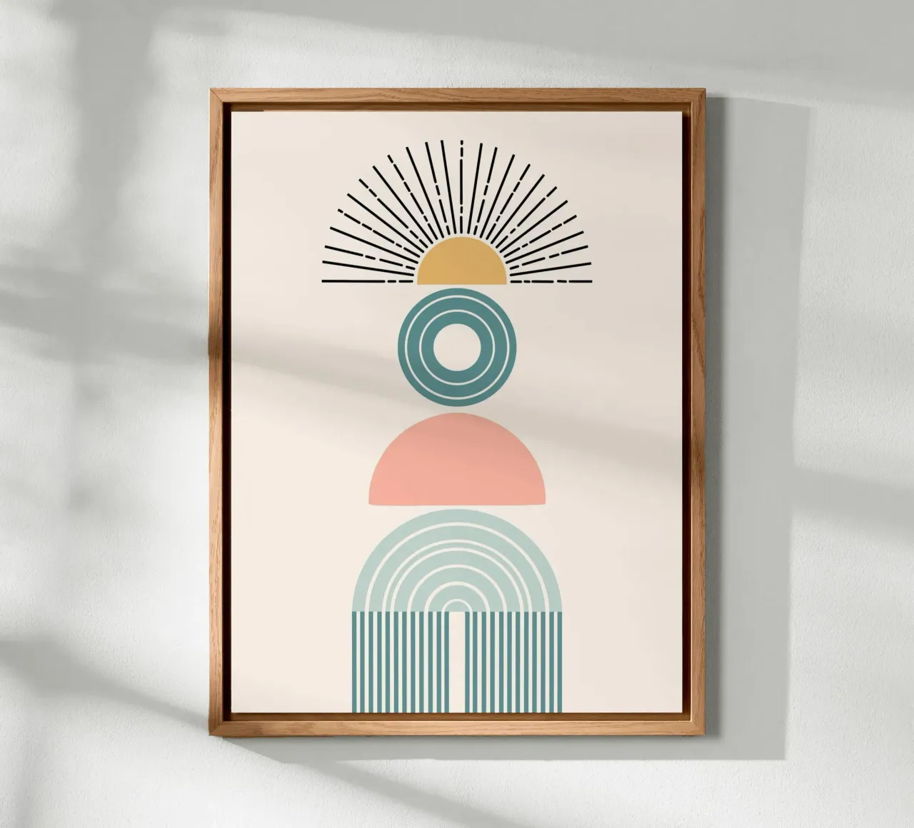 Stack of geometric shapes alluminio dibond da LisaArtes