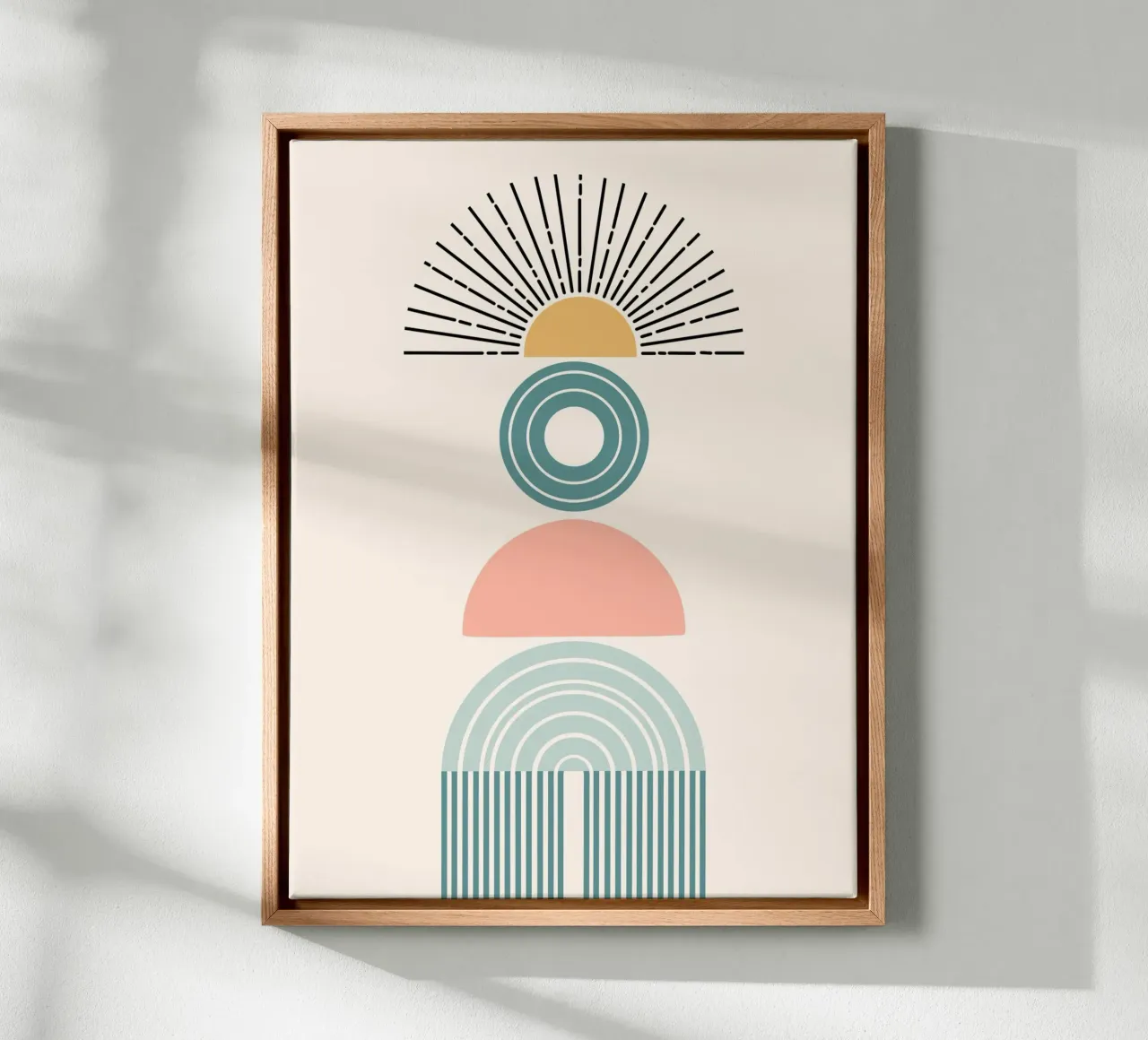 Stack of geometric shapes tela da LisaArtes