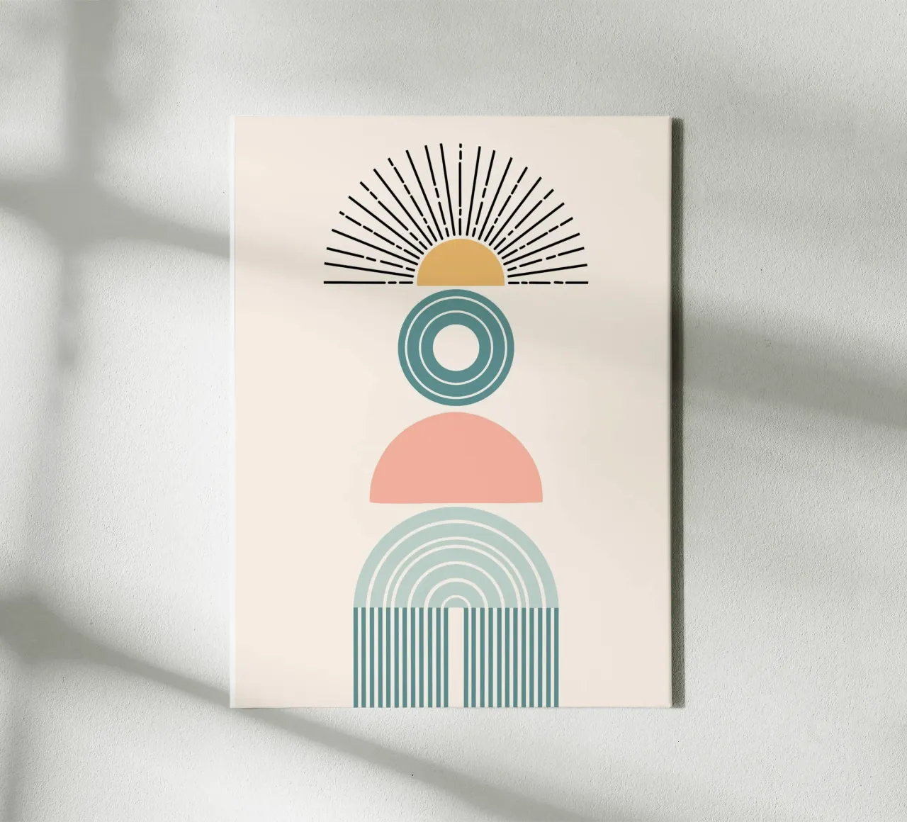 Stack of geometric shapes tela da LisaArtes