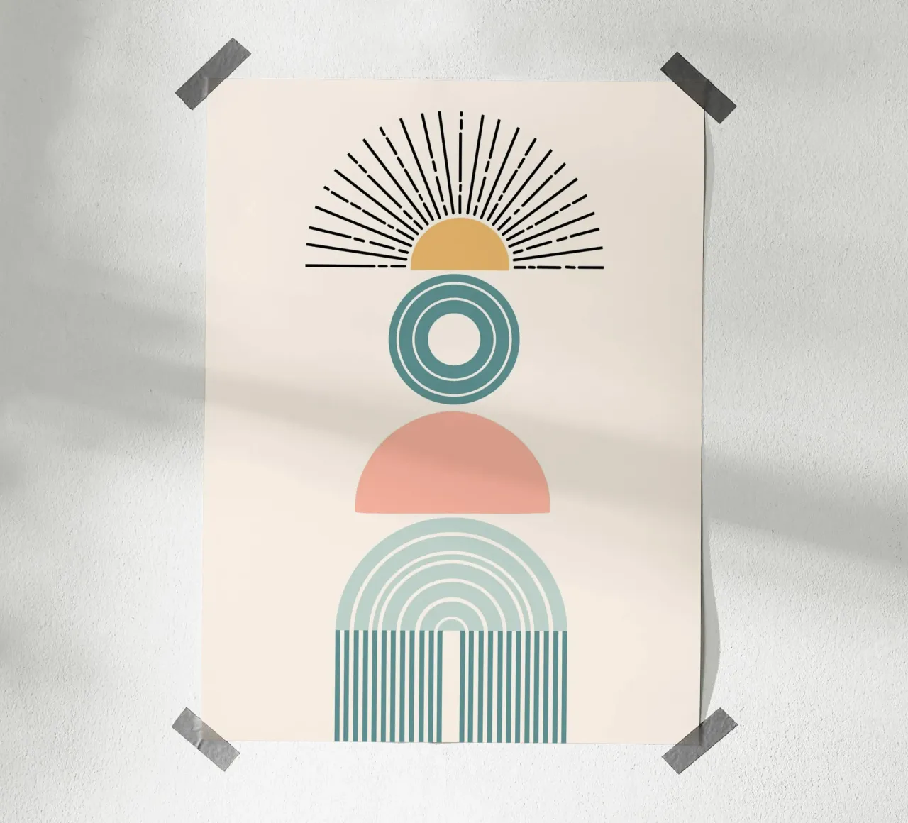 Stack of geometric shapes poster da LisaArtes