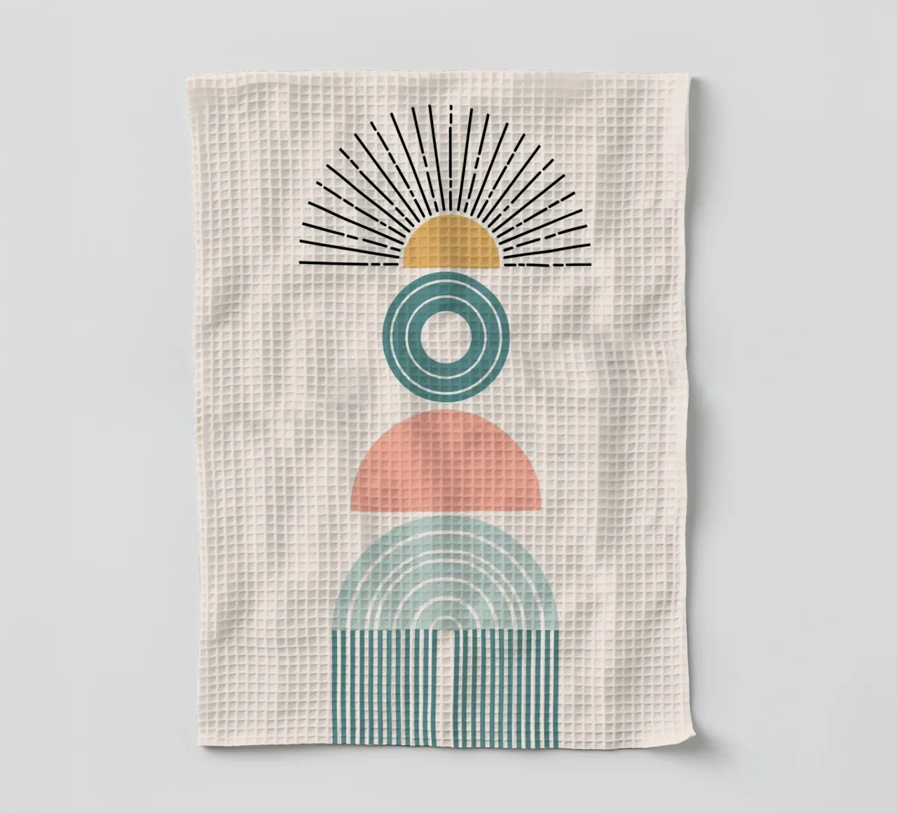 Stack of geometric shapes torchon de LisaArtes