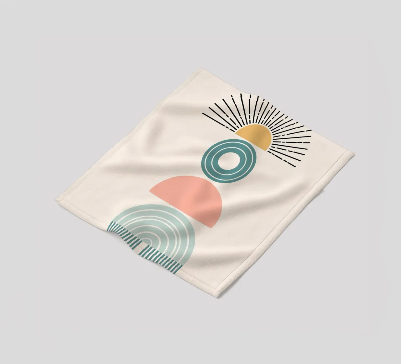 Stack of geometric shapes manta de franela de LisaArtes