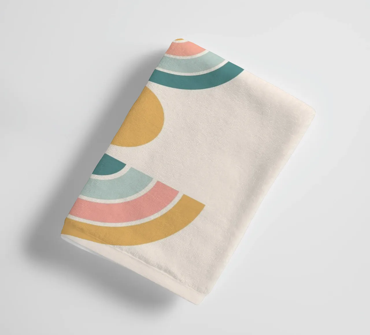 Geometric shapes in pastel colors asciugamano da bagno da LisaArtes