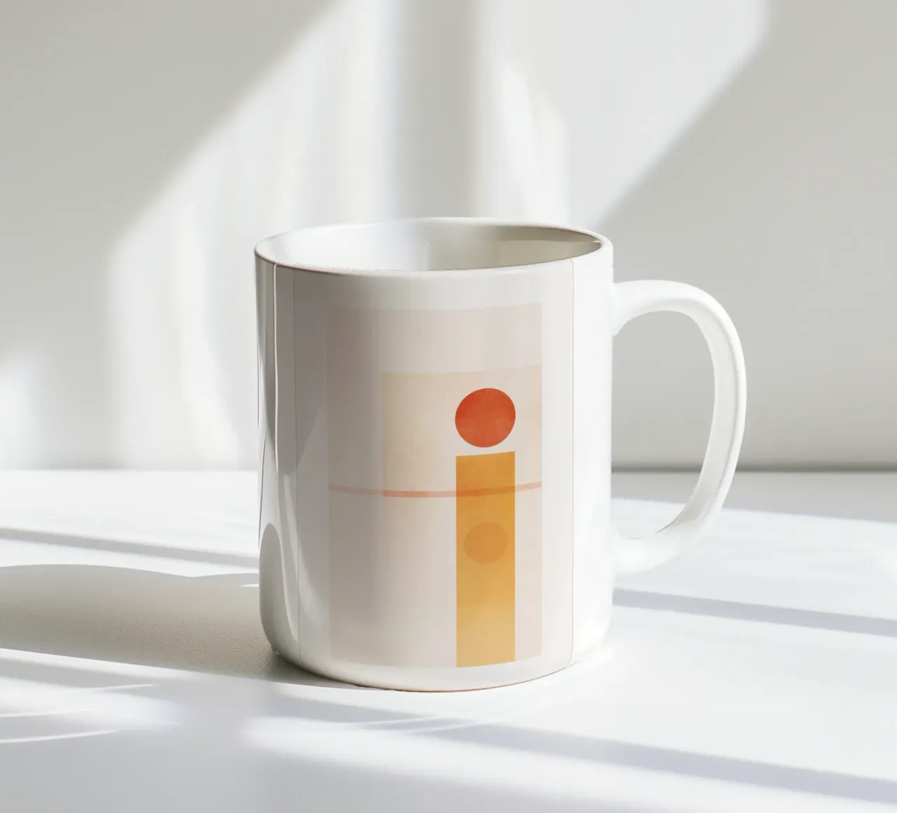Geometric Sunset IV tazza in ceramica da SABRIN DEIRANI
