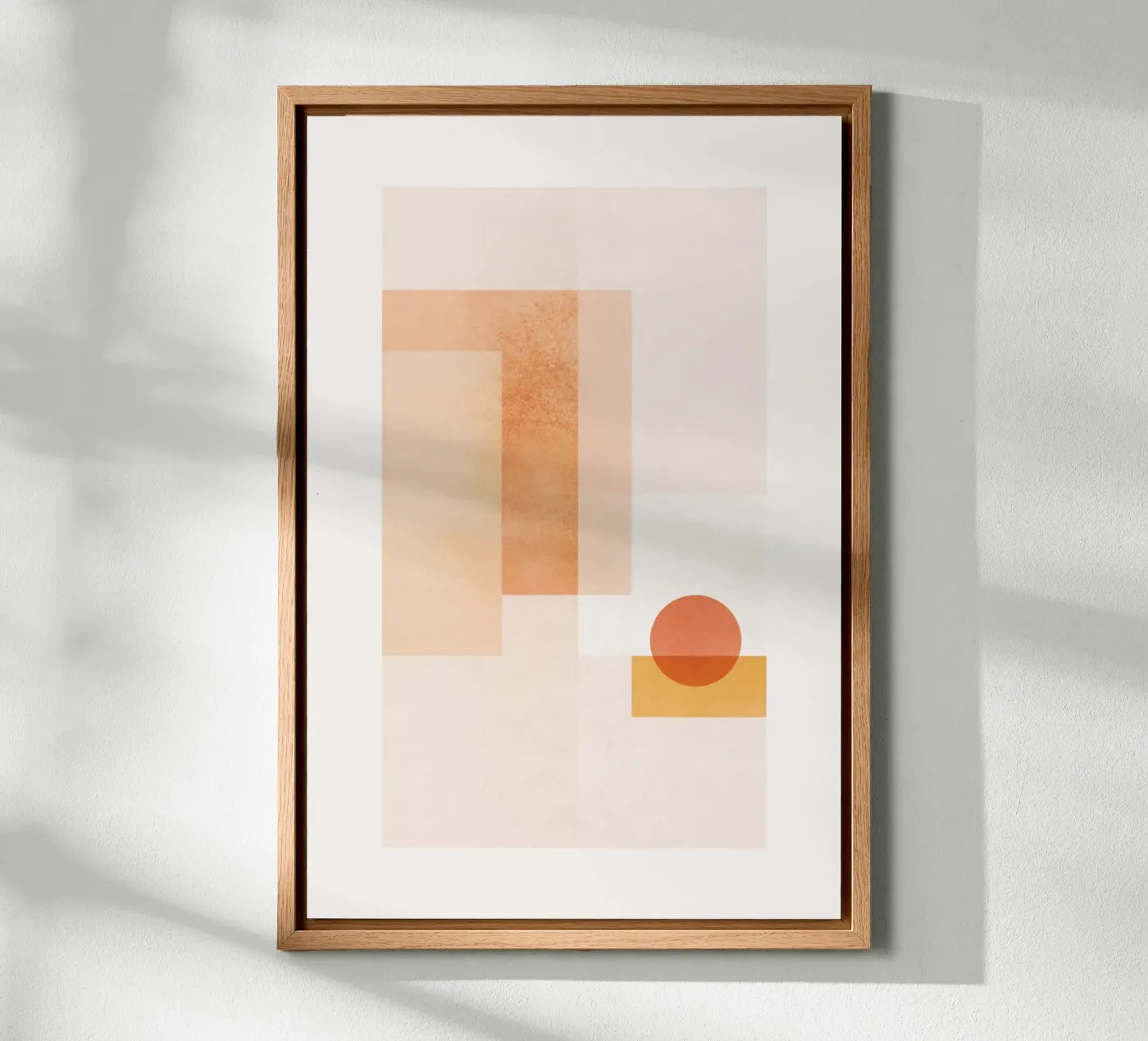 Geometric Sunset canvas by SABRIN DEIRANI