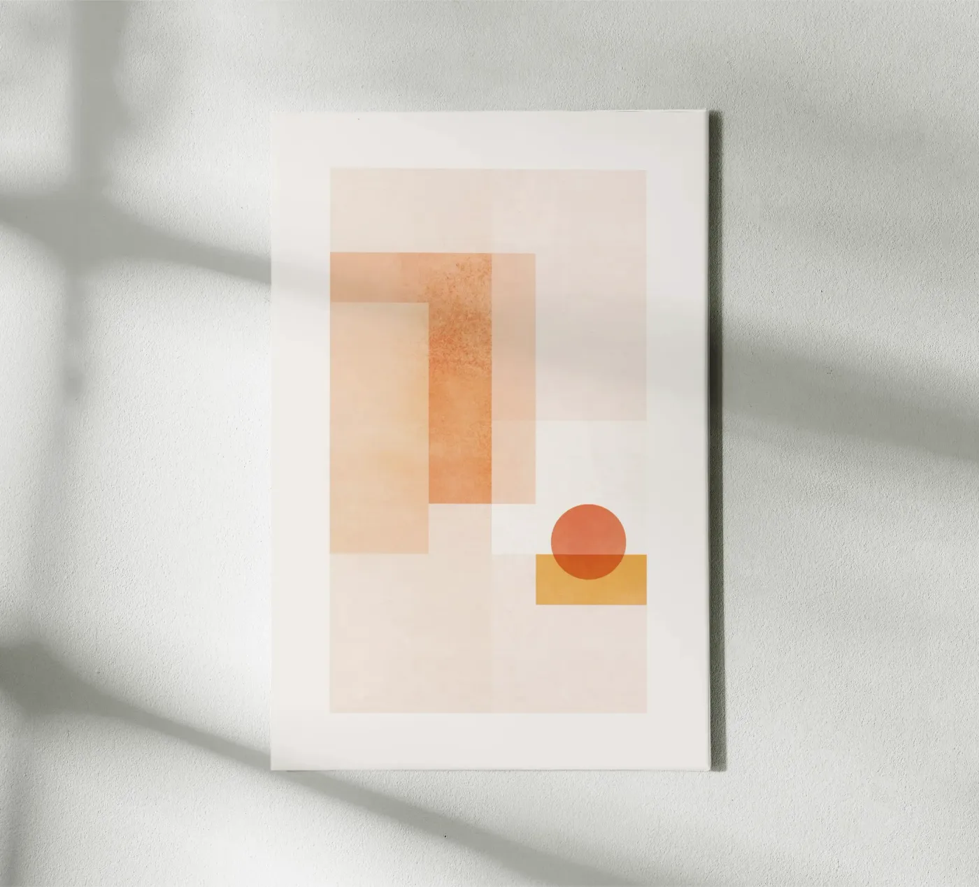Geometric Sunset canvas by SABRIN DEIRANI