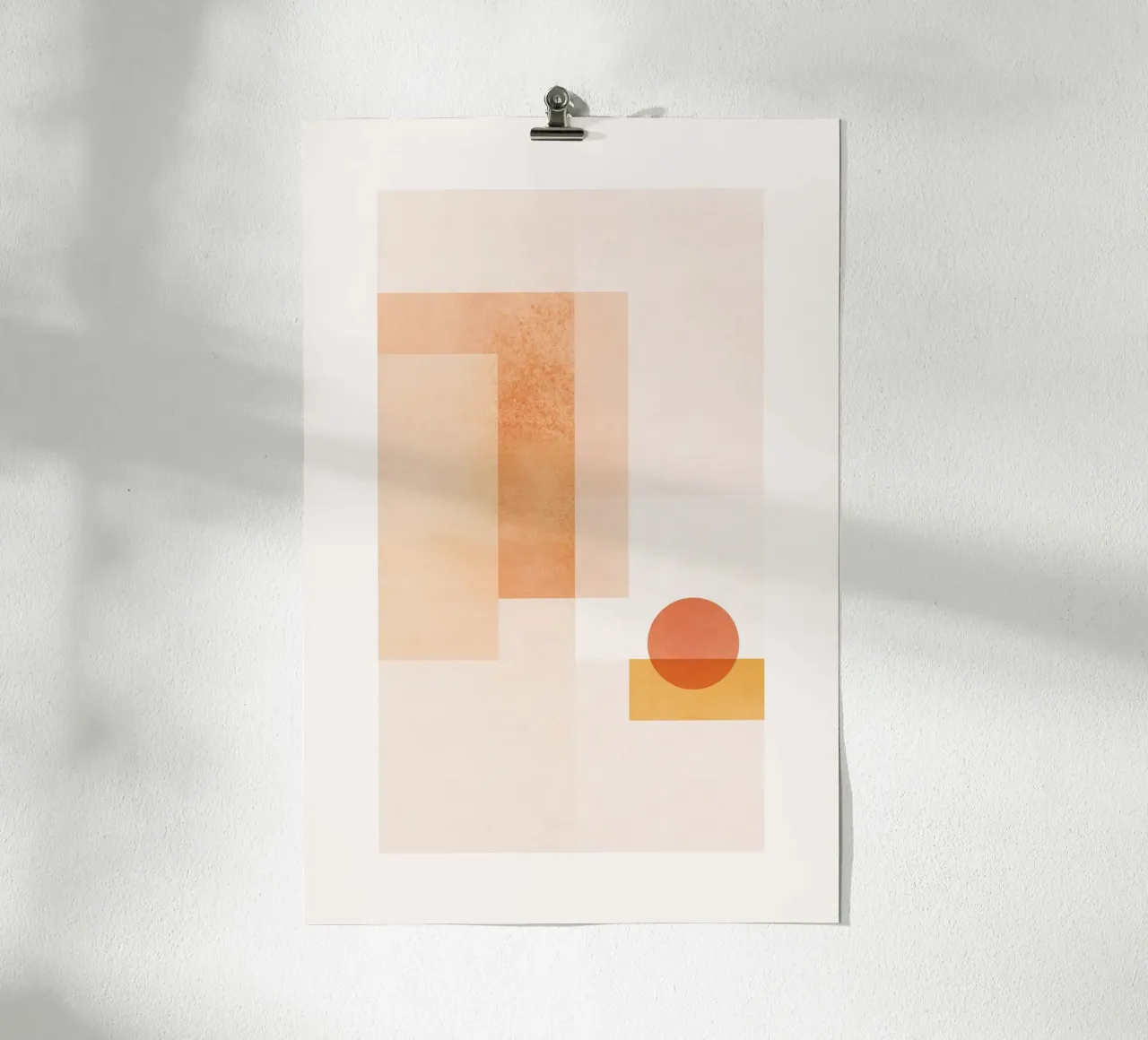 Geometric Sunset poster van SABRIN DEIRANI