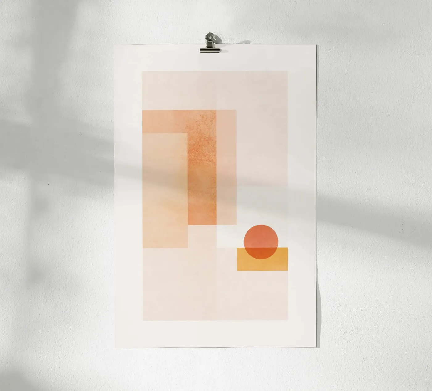 Geometric Sunset poster van SABRIN DEIRANI