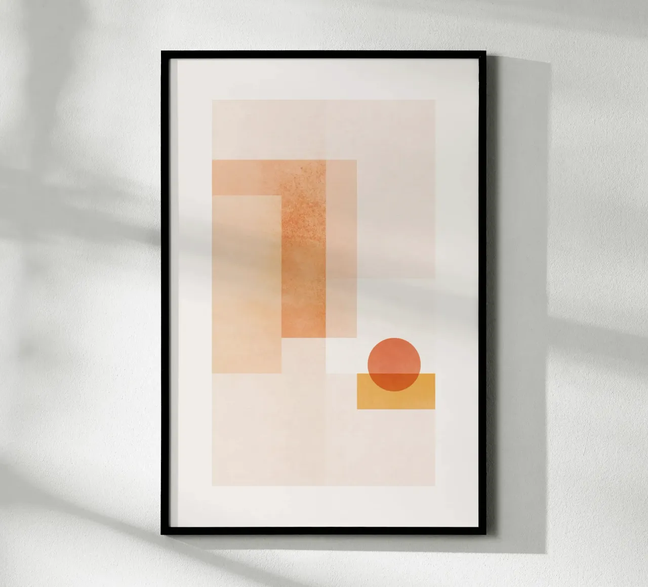 Geometric Sunset poster van SABRIN DEIRANI