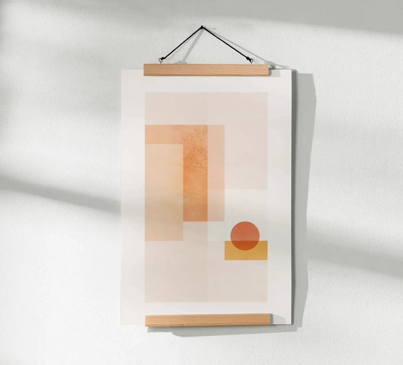 Geometric Sunset poster van SABRIN DEIRANI