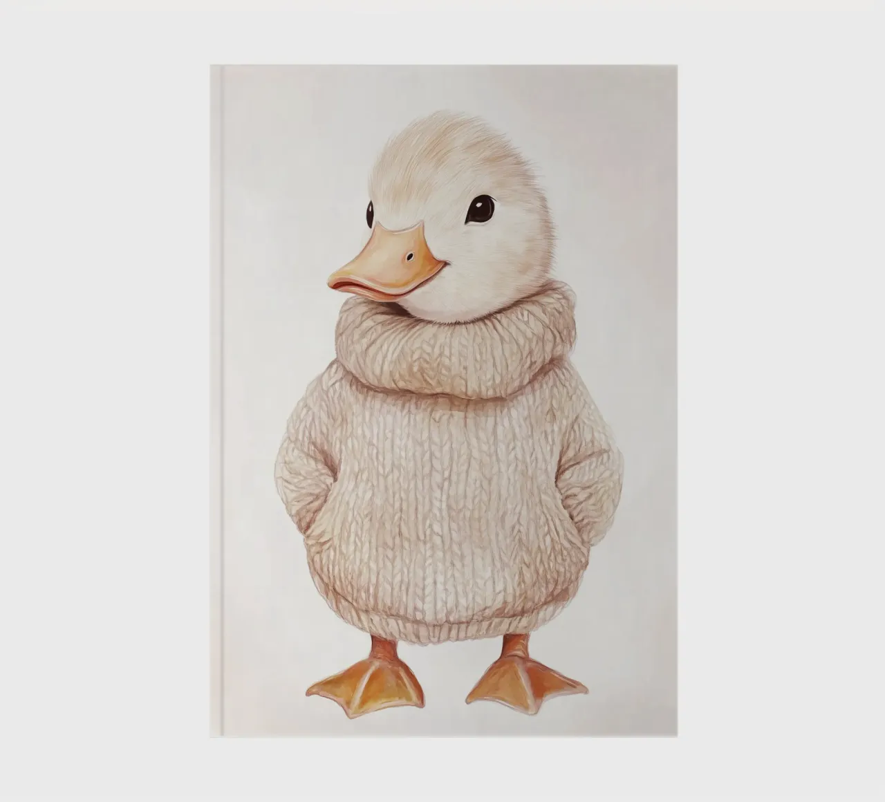 Pastel duckling Theo notebook by Carinaprint