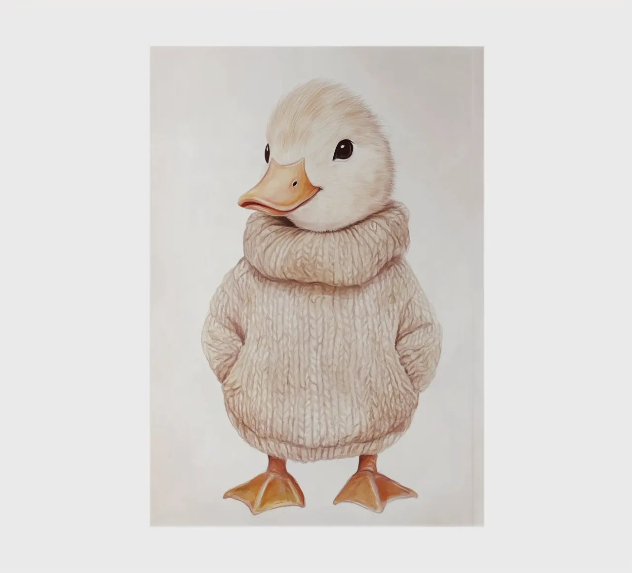 Pastel duckling Theo notebook by Carinaprint