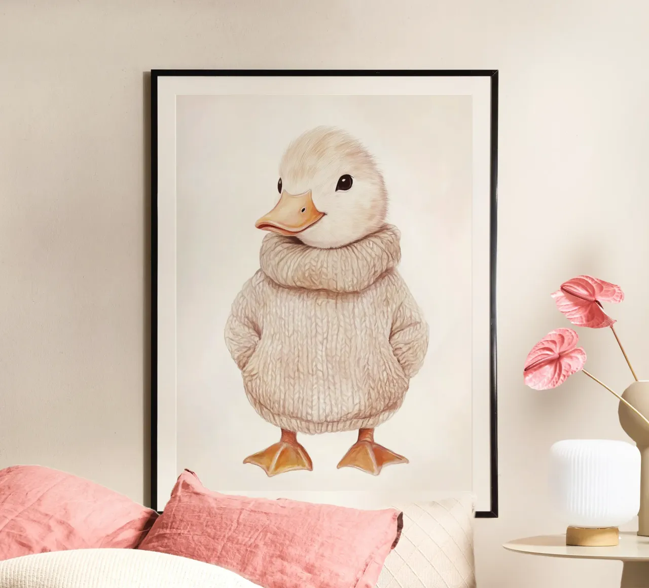 Pastel Entchen Theo Hahnemühle von Carinaprint