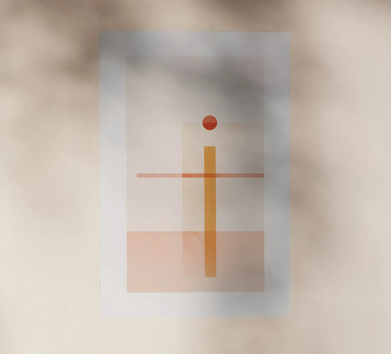 Geometric Sunset III Backlit Folie von SABRIN DEIRANI