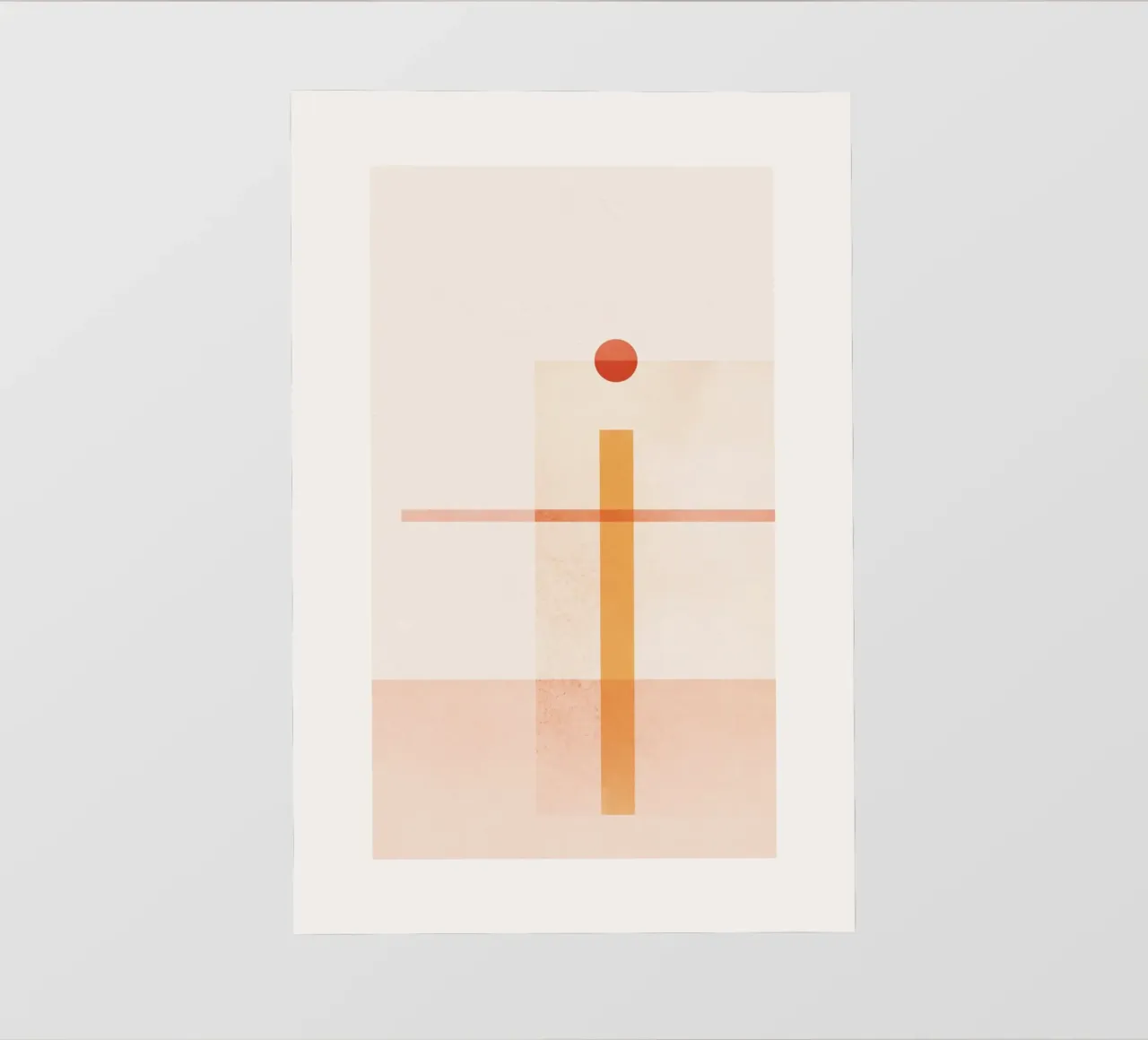 Geometric Sunset III Backlit Folie von SABRIN DEIRANI