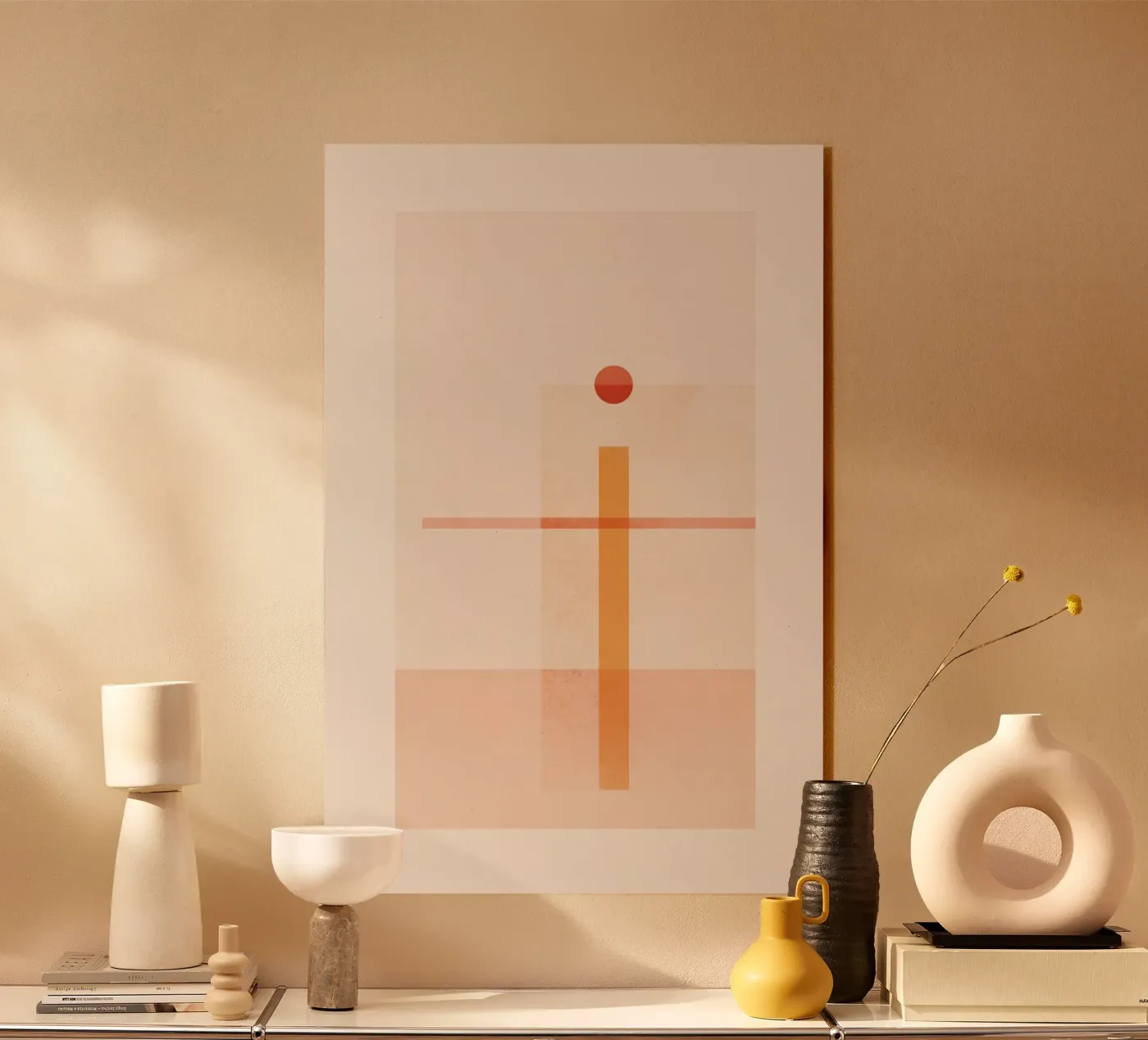Geometric Sunset III plexiglass da SABRIN DEIRANI
