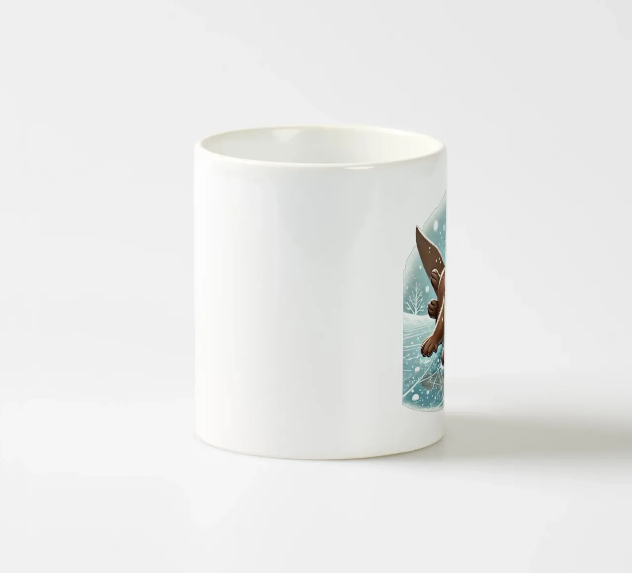 Divertimento con la lontra innevata tazza in ceramica da FluffyToons