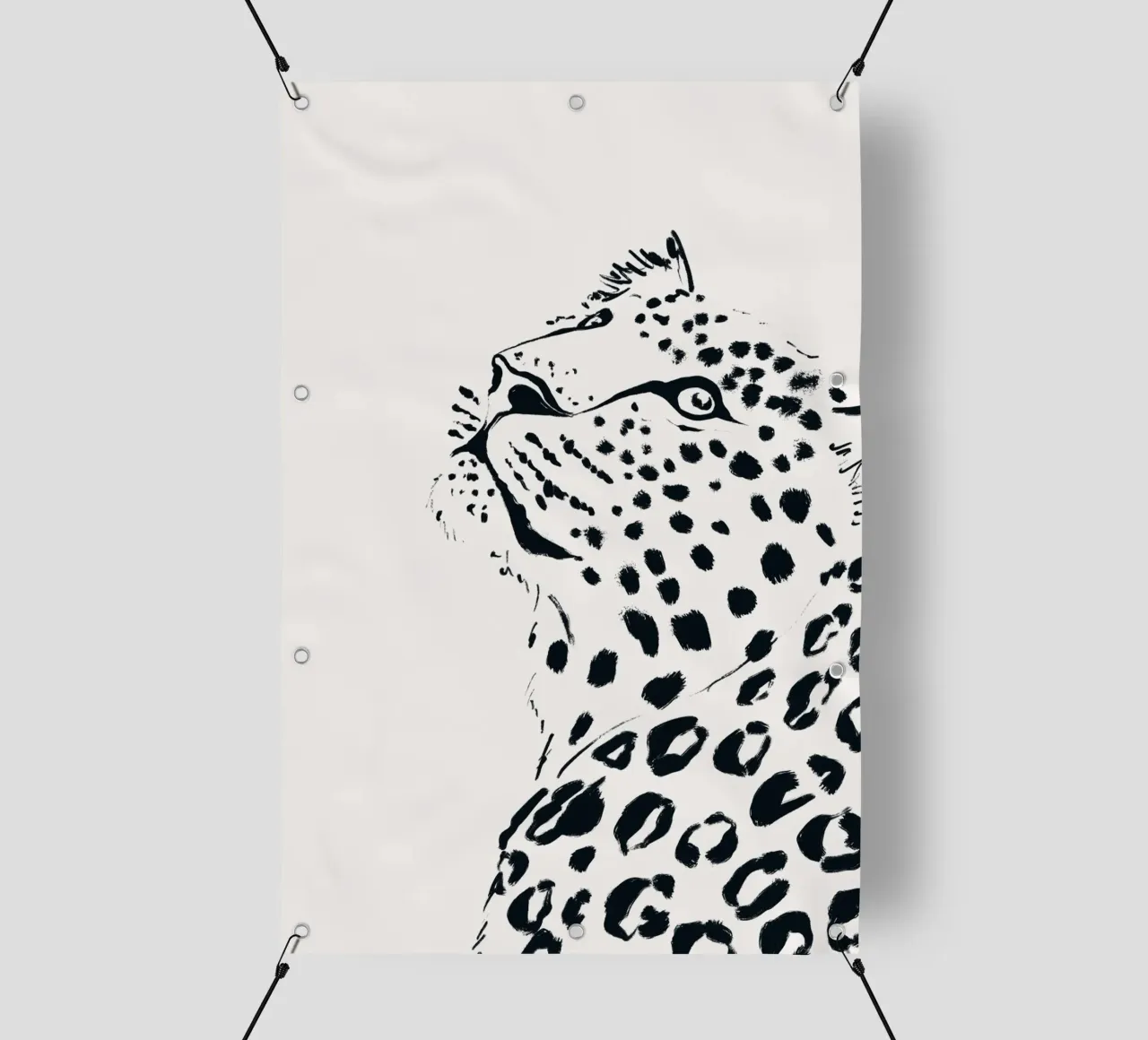 Jaguar in Ink telo in pvc da SABRIN DEIRANI