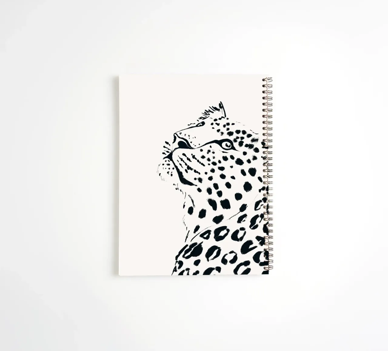 Jaguar in Ink spiral notebook by SABRIN DEIRANI