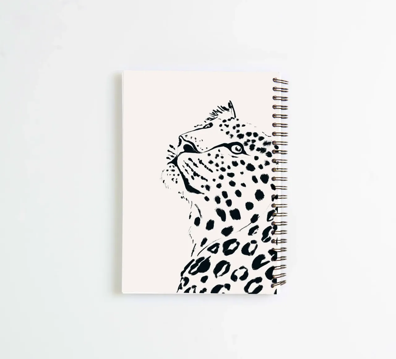 Jaguar in Ink spiral notebook by SABRIN DEIRANI